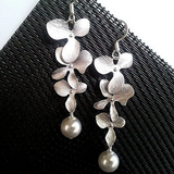 Collana e Orecchini Petali d'Argento