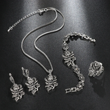 Set Elegante in Argento con Zirconi