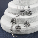 Conjunto Elegante in Argento con Zirconi
