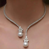 Collana Elegante e Brillante di Margherite in Argento Sterling