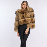 Cappotto corto in pelle