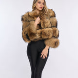 Cappotto corto in pelle