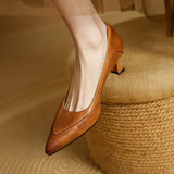 Scarpe con Tacco Alto in Vera Pelle Belle