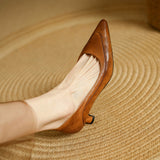 Scarpe con Tacco Alto in Vera Pelle Belle