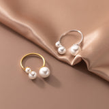 Anello regolabile in perle d'acqua dolce