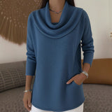 Silvia | Maglione Morbido con Collo Cadente