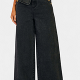 Cecilia | Ludovica Completo di Denim con Gilet Attillato e Jeans a Gamba Larga