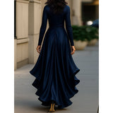 Adele | Valentina – Abito elegante in satin con drappeggio