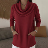 Silvia | Maglione Morbido con Collo Cadente