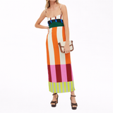 Paloma | Maxi Abito Colorato a Righe