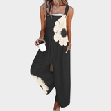 Arianna | Mono Stampato con Spalline e Fiori Comodo