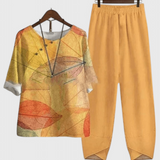 Bianca | Ursula Completo Chic di Camicia e Pantaloni con Stile Rilassato