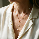 Collana rétro con perla pendente