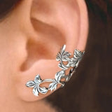 Orecchini retro a forma di fiore con clip