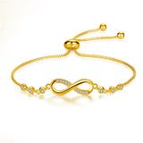 Bracciale Infinity regolabile in argento