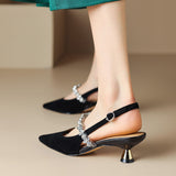 Scarpe Eleganti con Tacco Basso Crysel