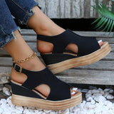 Alessandra – Sandali con zeppa rilassati
