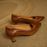 Scarpe con Tacco Alto in Vera Pelle Belle