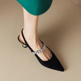Scarpe Eleganti con Tacco Basso Crysel