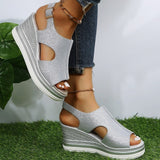 Alessandra – Sandali con zeppa rilassati