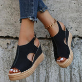 Alessandra – Sandali con zeppa rilassati