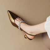 Scarpe Eleganti con Tacco Basso Crysel