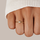 Jimena - Anello a Cuore di Cristallo