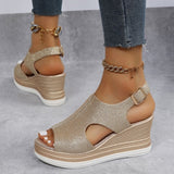 Alessandra – Sandali con zeppa rilassati