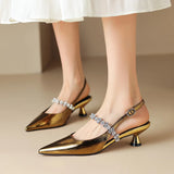 Scarpe Eleganti con Tacco Basso Crysel