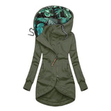 Cappotto antivento con cappuccio