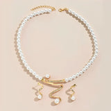 Set di Collana e Orecchini in Perle Naturali