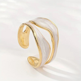 Vanesa - Anello in Oro Bianco Vintage