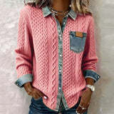 Irene | Maglione con Dettagli in Denim