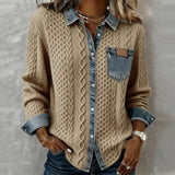 Irene | Maglione con Dettagli in Denim