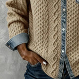Irene | Maglione con Dettagli in Denim