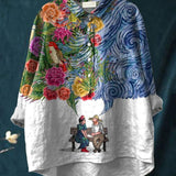 Silvia | Blusa Casual Artistica da Donna