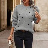 Cristina | Maglione a Maglia con Piccole Pois