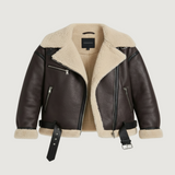 Aviara™ | Giacca Biker | Cappotto Invernale Caldo e Lussuoso