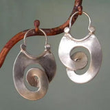 Orecchini Vintage in Argento con Spirale