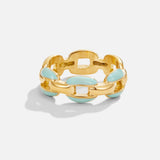 Anello a catena blu Reya