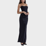 Giorgia | Vestito in Satin con Top Incorporato