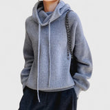 Flavia | Maglione Confortevole con Collo Alto e Cappuccio