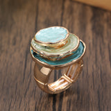 Anello boho smaltato a tre strati