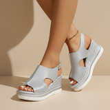 Alessandra – Sandali con zeppa rilassati