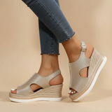 Alessandra – Sandali con zeppa rilassati
