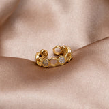 Cinthia - Anello in oro e cristallo