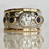 Anello Vintage in Oro e Zirconia