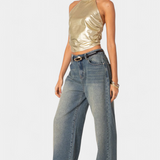 Top Halter Metallico Anna