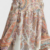 Maddalena | Finely Completo con Blusa a Volant e Stampa Vintage Paisley