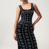 Cristina | Vestito Diamante maxi aderente tipo bandage